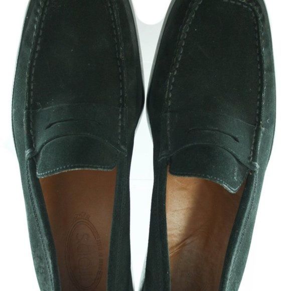 TODS Black Suede Loafers Mens Size 9 main image 6